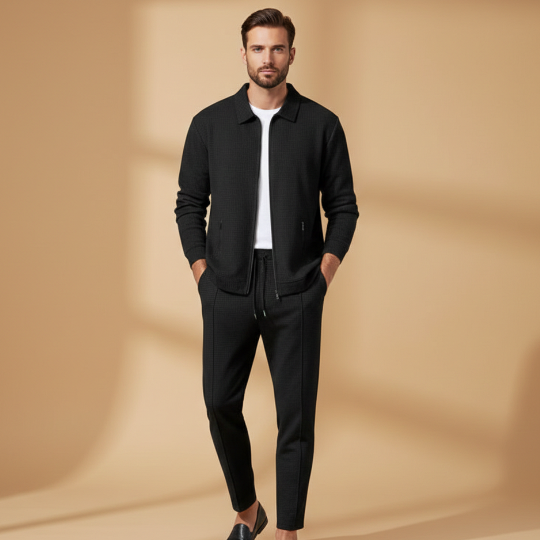 Conjunto Deportivo Hombre con Chaqueta Cremallera y Pantalón