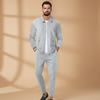 Conjunto Deportivo Hombre con Chaqueta Cremallera y Pantalón