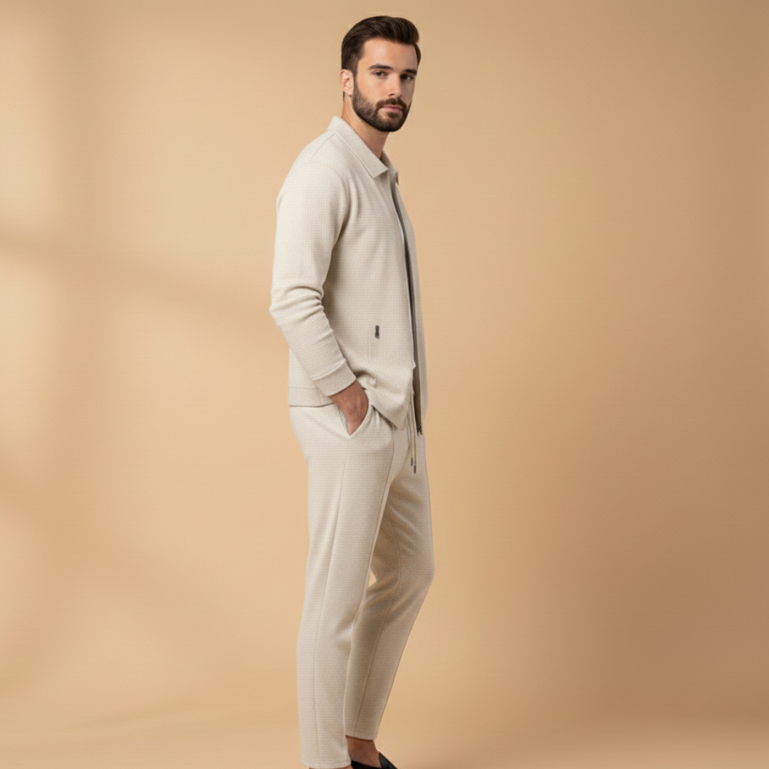 Conjunto Deportivo Hombre con Chaqueta Cremallera y Pantalón