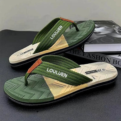 Chanclas Hombre Plantilla Ergonómica Tiras Textil