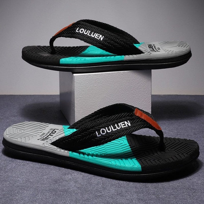 Chanclas Hombre Plantilla Ergonómica Tiras Textil
