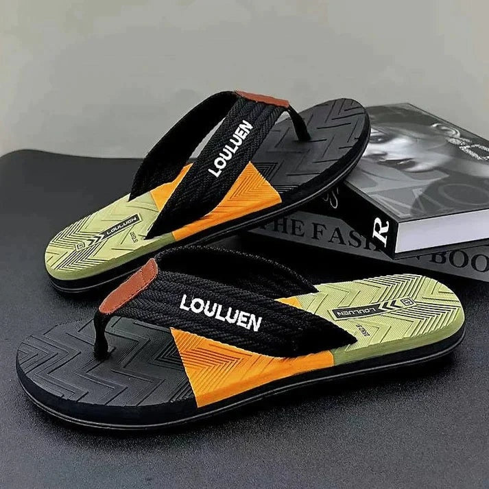 Chanclas Hombre Plantilla Ergonómica Tiras Textil