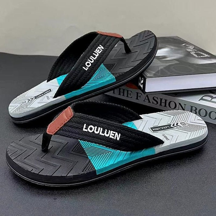 Chanclas Hombre Plantilla Ergonómica Tiras Textil