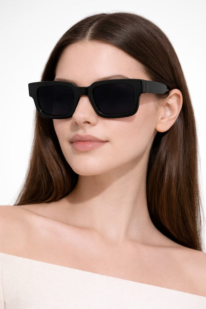 Gafas de sol mujer montura rectangular estilo retro