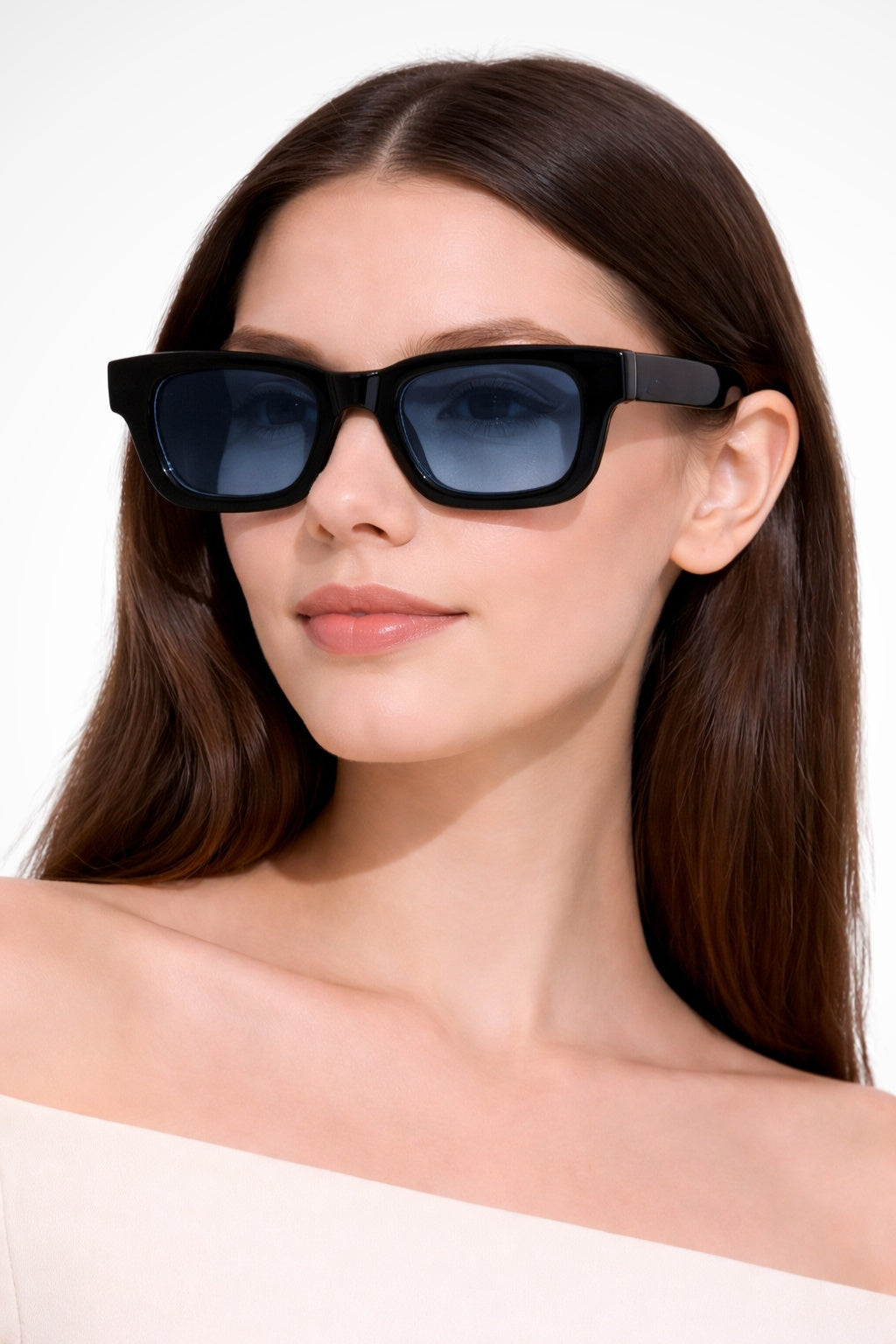 Gafas de sol mujer montura rectangular estilo retro