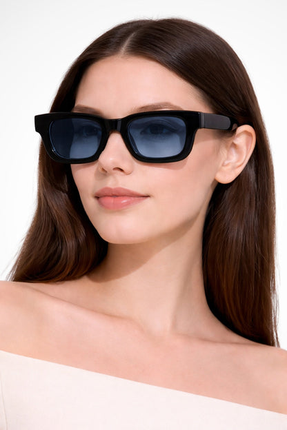 Gafas de sol mujer montura rectangular estilo retro