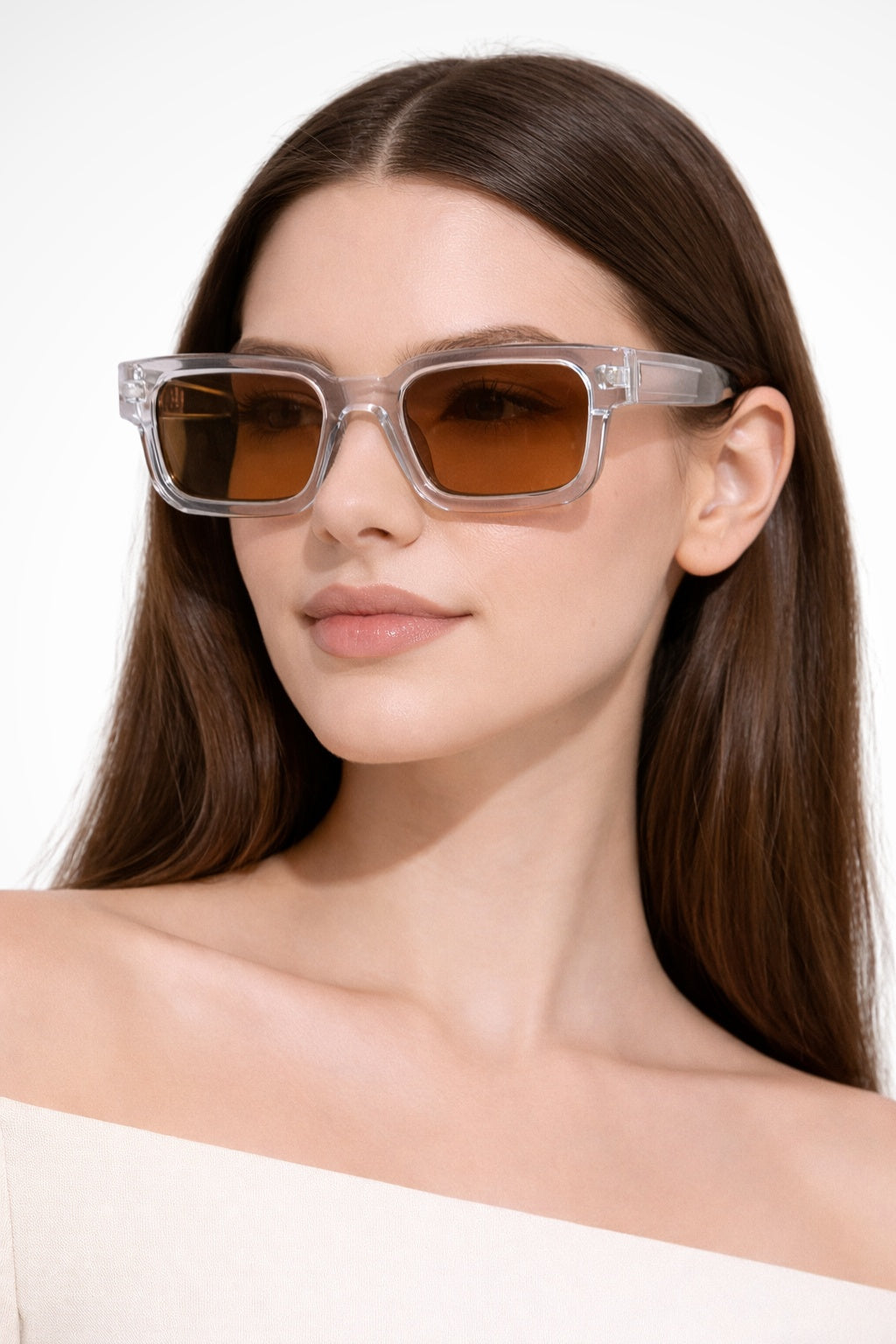 Gafas de sol mujer montura rectangular estilo retro