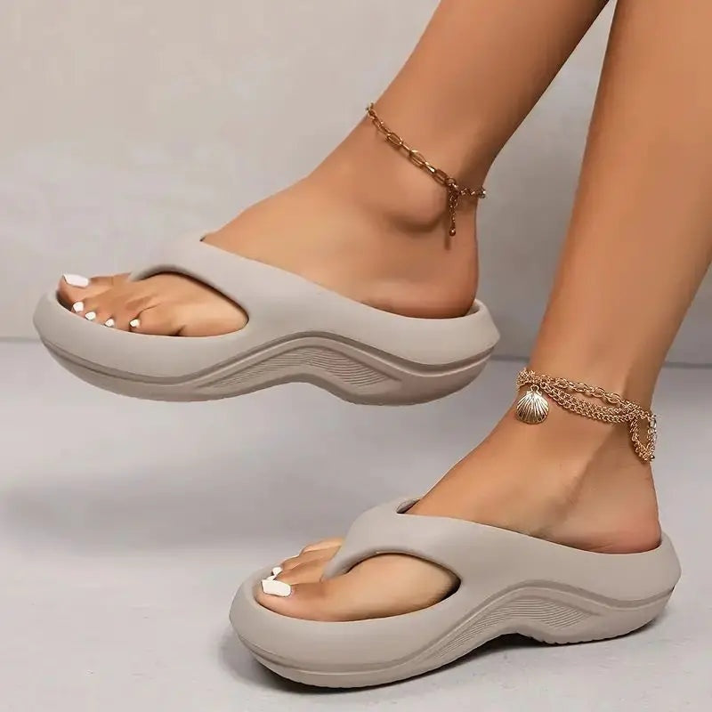 Chanclas Mujer Plataforma Acolchadas Suela Ergonómica - Mavetta