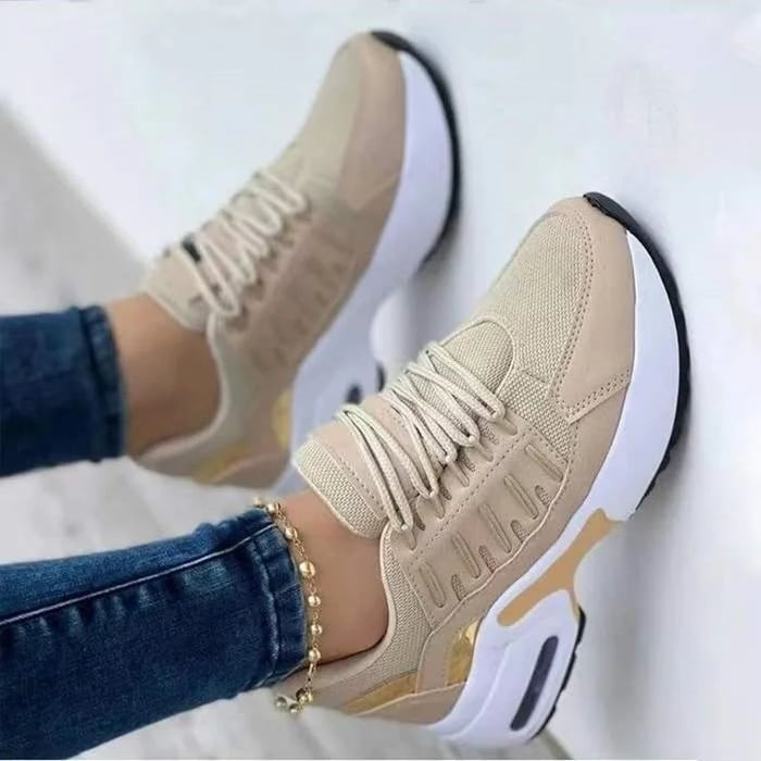 Zapatillas Running Mujer Suela Gruesa Diseño Casual
