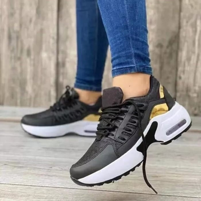 Zapatillas Running Mujer Suela Gruesa Diseño Casual