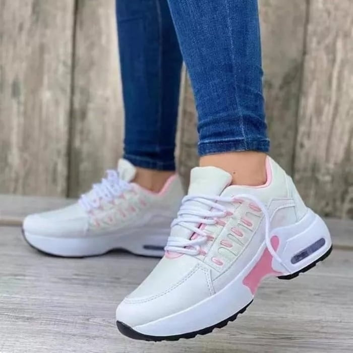Zapatillas Running Mujer Suela Gruesa Diseño Casual