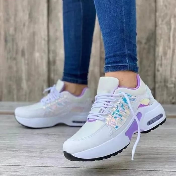 Zapatillas Running Mujer Suela Gruesa Diseño Casual