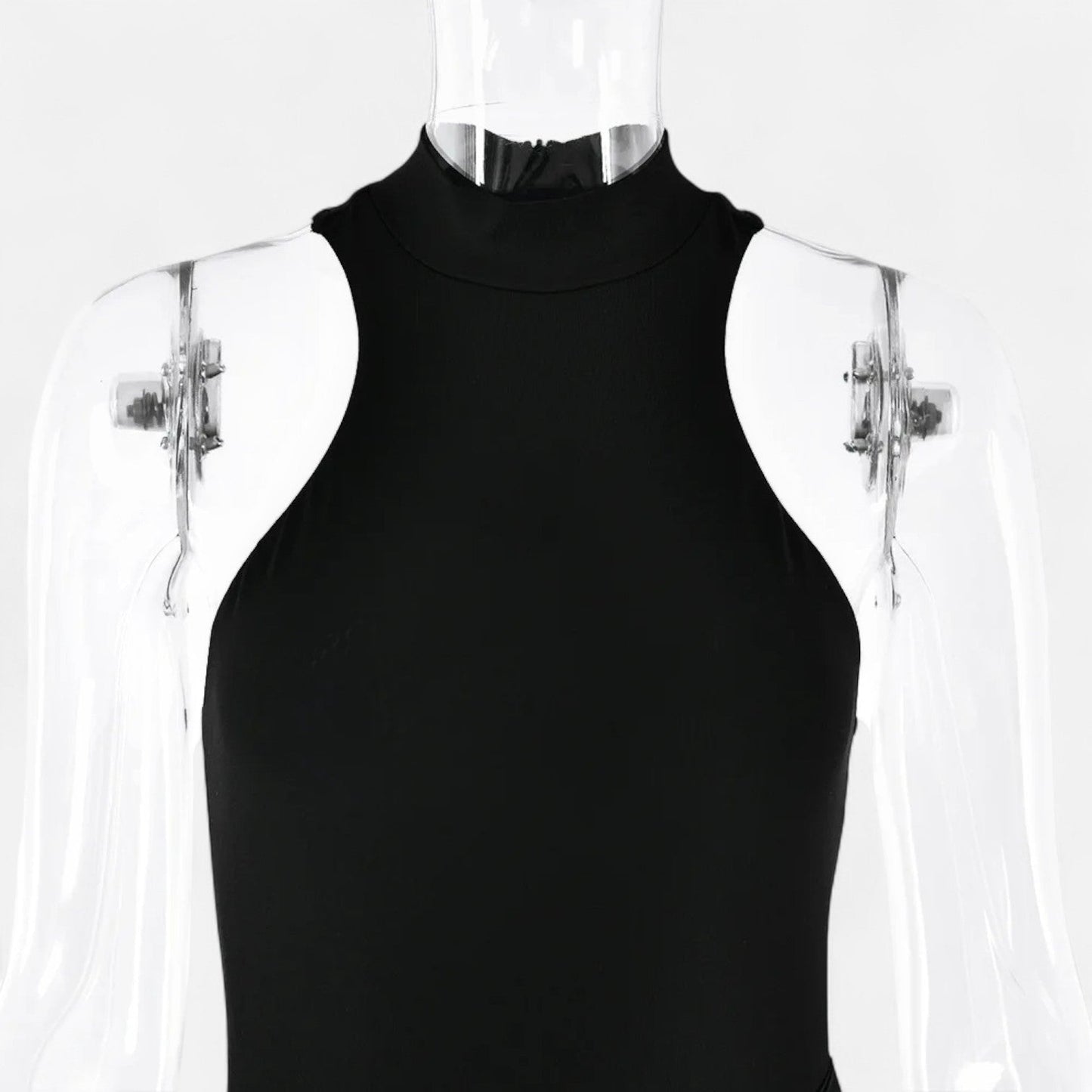 Vestido Largo Mujer Ajustado Escote Halter y Cut Out
