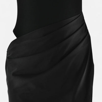 Vestido Largo Mujer Ajustado Escote Halter y Cut Out