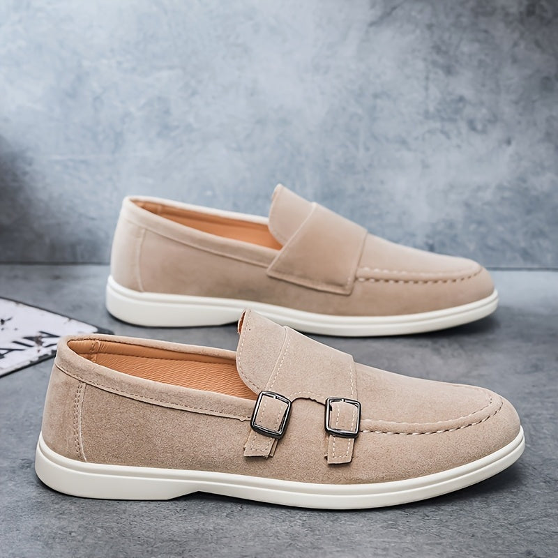 Mocasines Sin Cordones Hombre Hebilla Doble