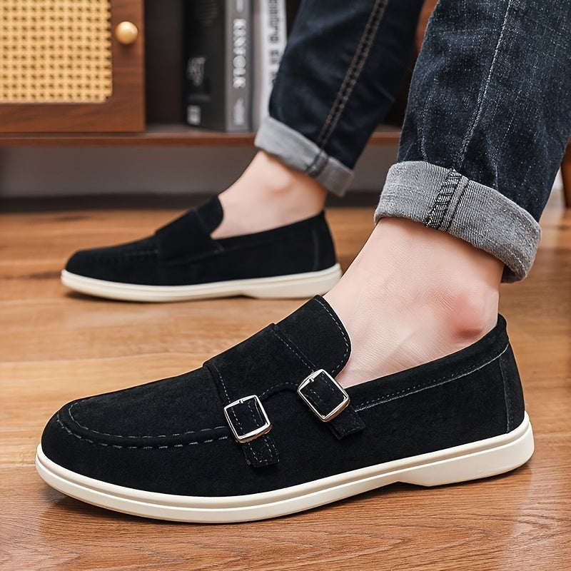 Mocasines Hombre Sin Cordones Hebilla Doble - Mavetta