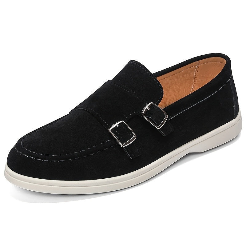 Mocasines Sin Cordones Hombre Hebilla Doble