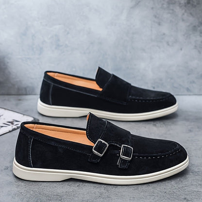 Mocasines Sin Cordones Hombre Hebilla Doble