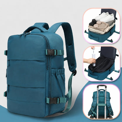 Mochila de Viaje con Compresión al Vacío Hombre Multifuncional