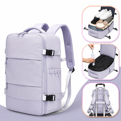 Mochila de Viaje con Compresión al Vacío Hombre Multifuncional