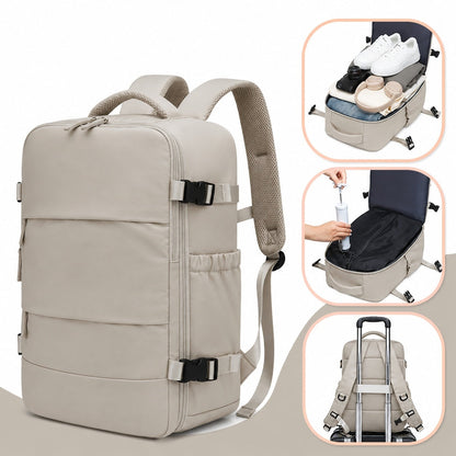 Mochila de Viaje con Compresión al Vacío Hombre Multifuncional