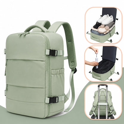 Mochila de Viaje con Compresión al Vacío Hombre Multifuncional
