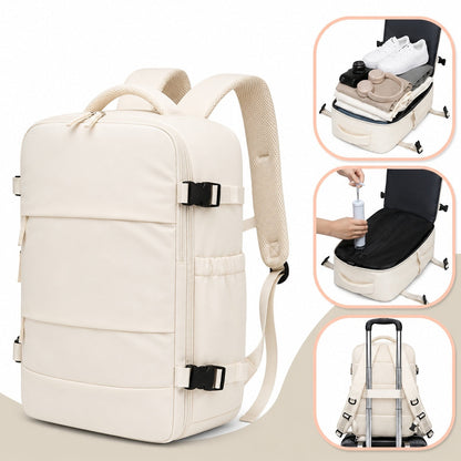 Mochila de Viaje con Compresión al Vacío Hombre Multifuncional