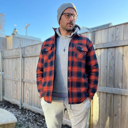 Chaqueta Hombre de Cuadros con Bolsillos y Corte Clásico