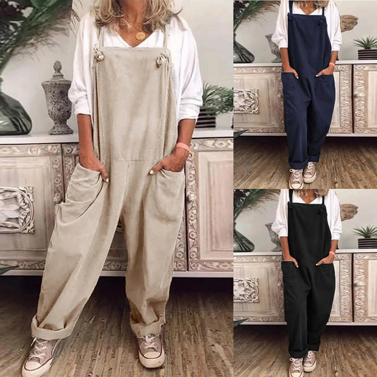 Mono Casual Mujer Algodón y Lino Ligero Ajuste Natural - Mavetta