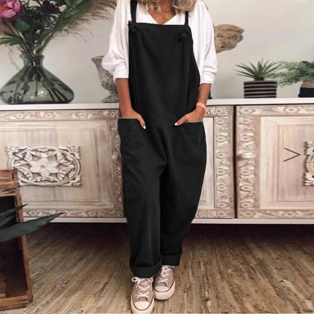 Mono Casual Mujer Algodón y Lino Ligero Ajuste Natural