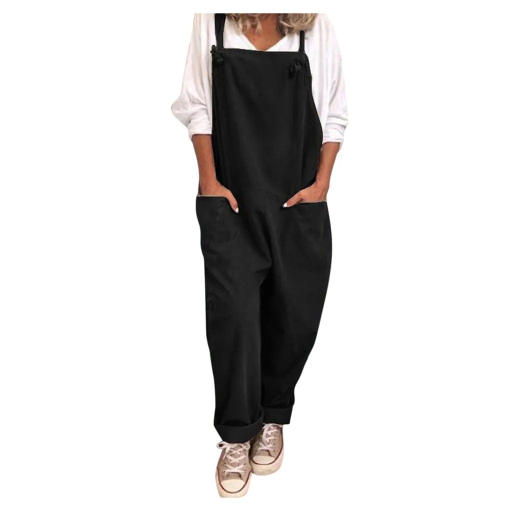 Mono Casual Mujer Algodón y Lino Ligero Ajuste Natural