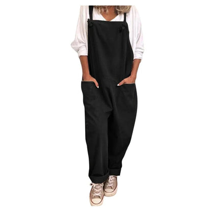 Mono Casual Mujer Algodón y Lino Ligero Ajuste Natural