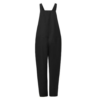 Mono Casual Mujer Algodón y Lino Ligero Ajuste Natural