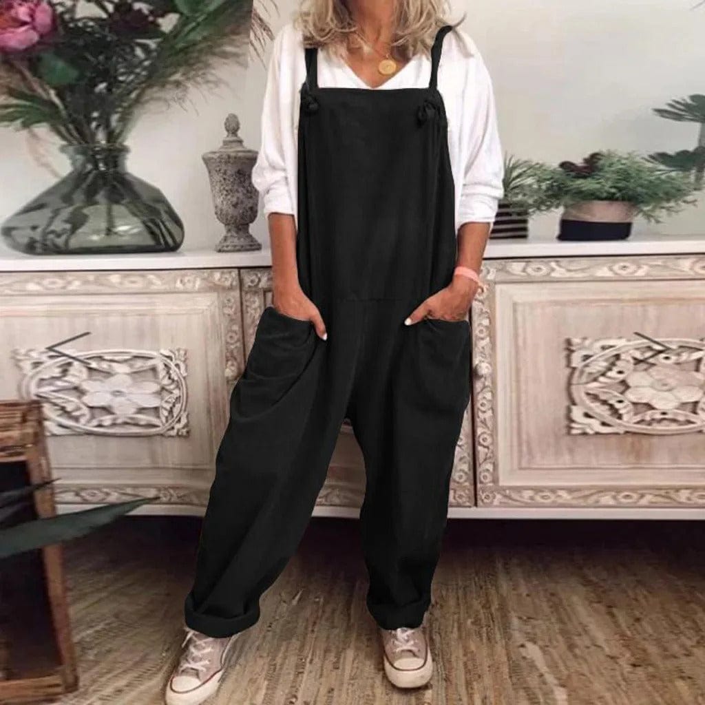 Mono Casual Mujer Algodón y Lino Ligero Ajuste Natural