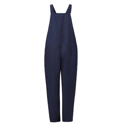 Mono Casual Mujer Algodón y Lino Ligero Ajuste Natural