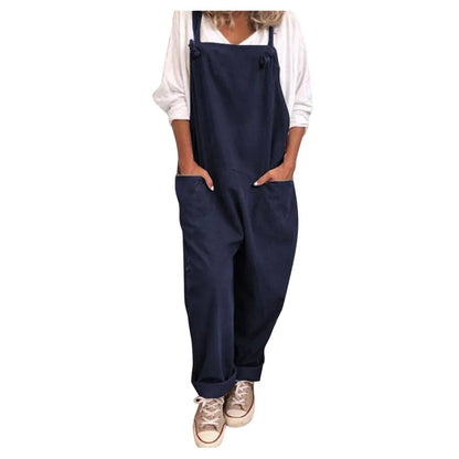Mono Casual Mujer Algodón y Lino Ligero Ajuste Natural