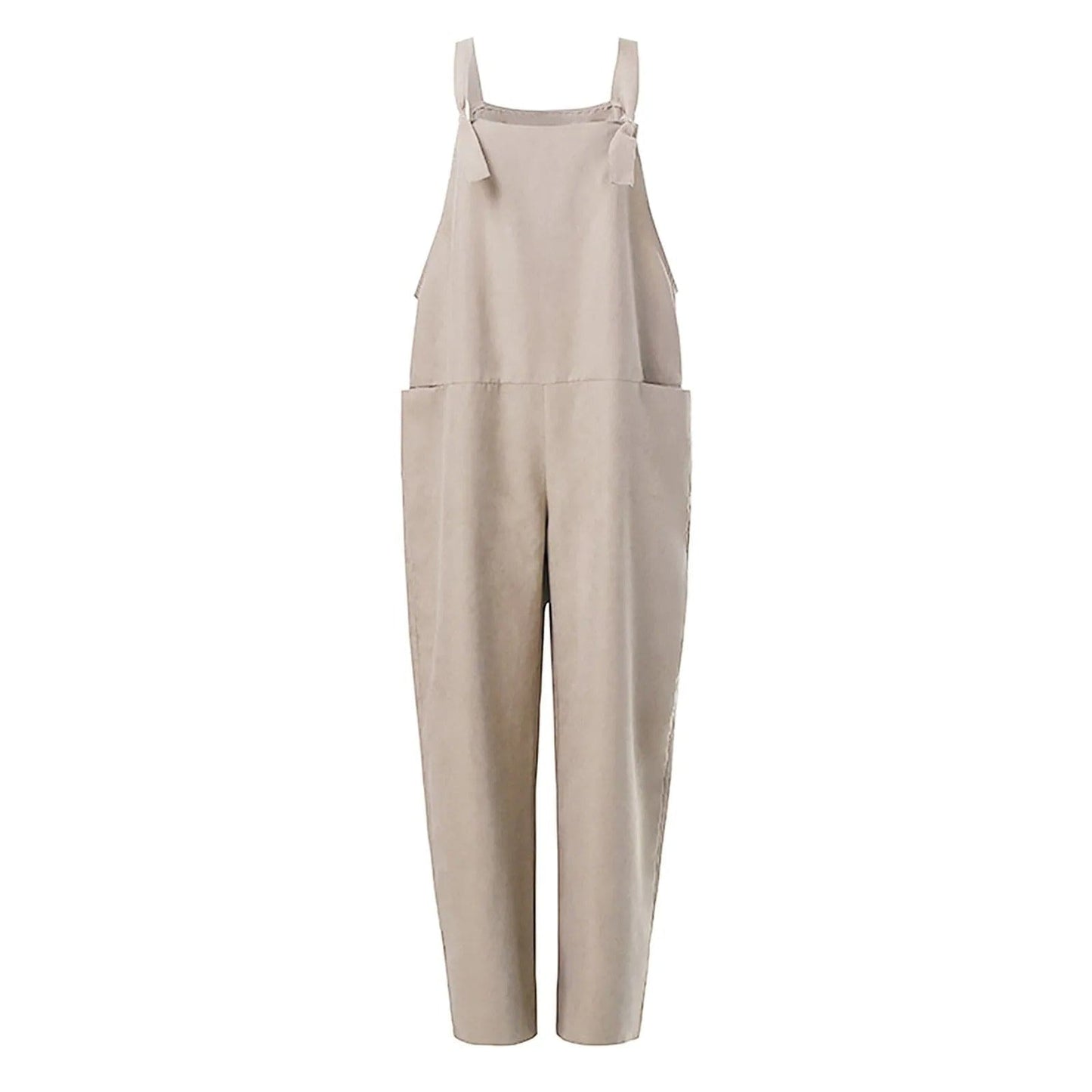 Mono Casual Mujer Algodón y Lino Ligero Ajuste Natural