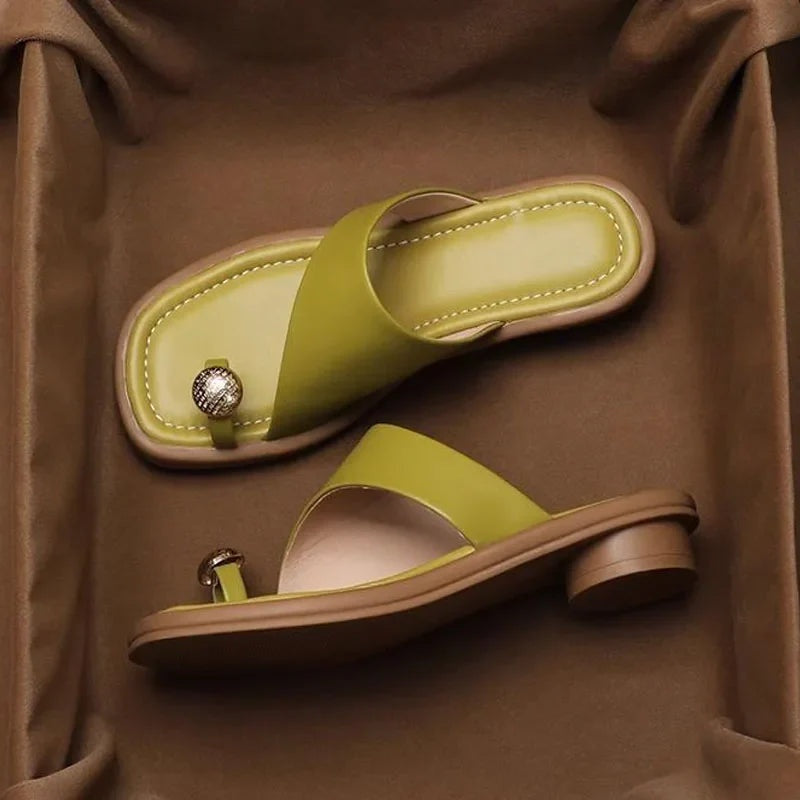 Sandalias Planas Mujer con Tira de Dedos y Anilla - Mavetta