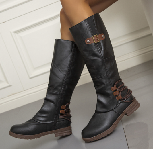 Botas Mujer de Cuero Altas hasta la Rodilla - Mavetta