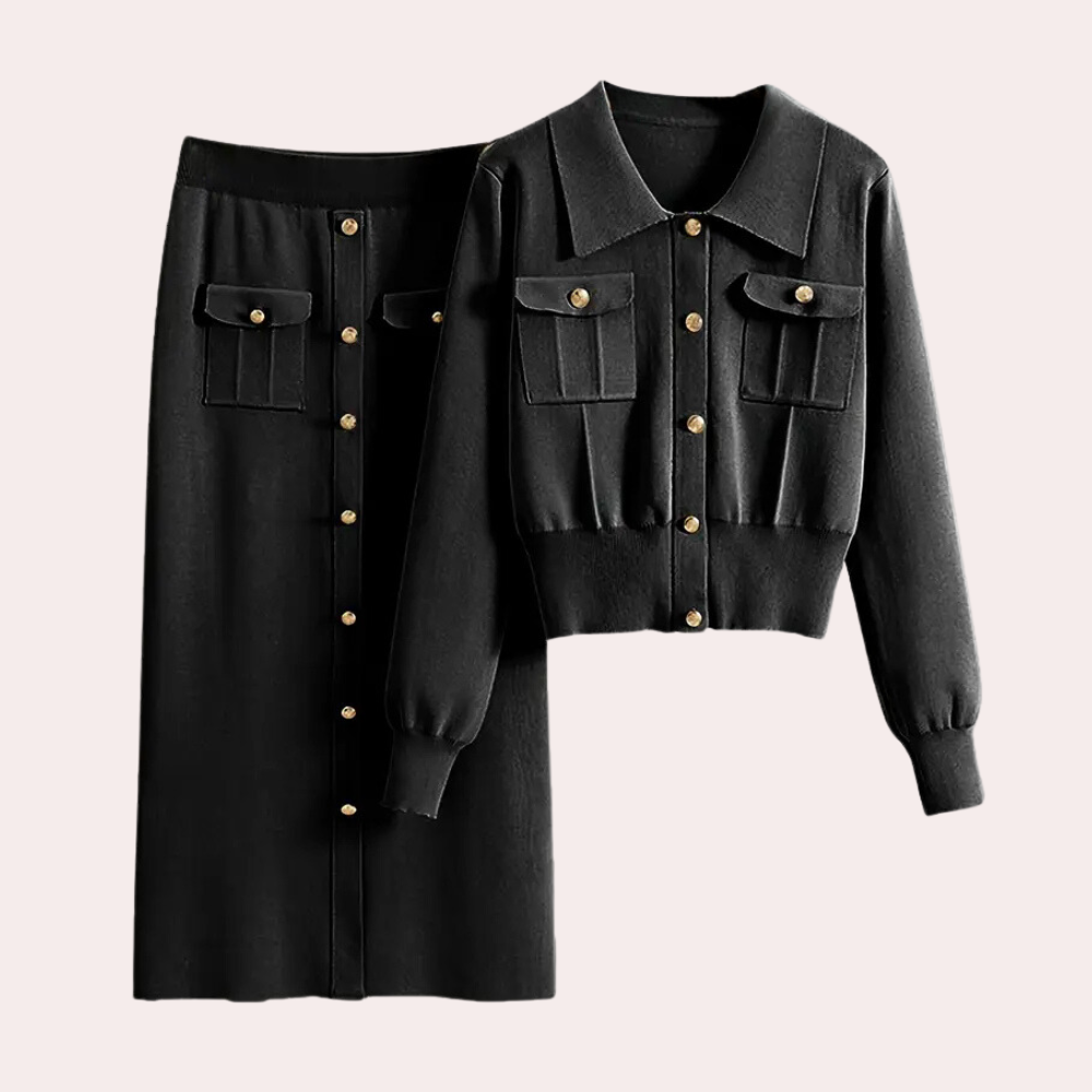 Vestido camisero Mujer Largo Manga Larga Botones