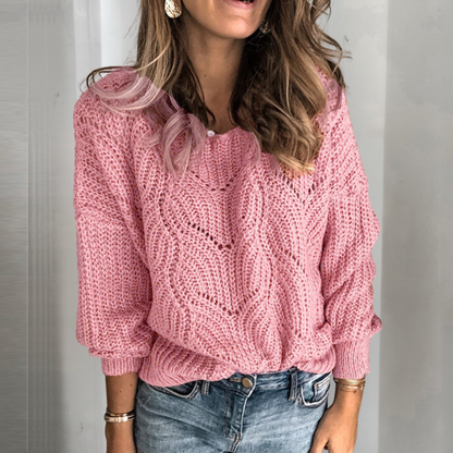 Jersey Mujer de Punto Suave Corte Holgado