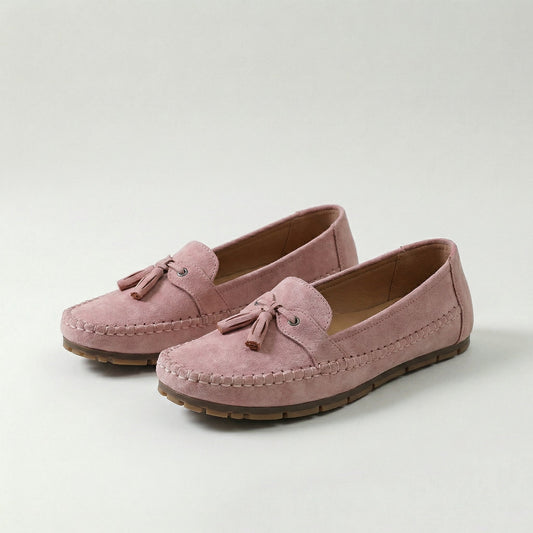Mocasines Mujer de Piel con Borlas Estilo Elegante - Mavetta