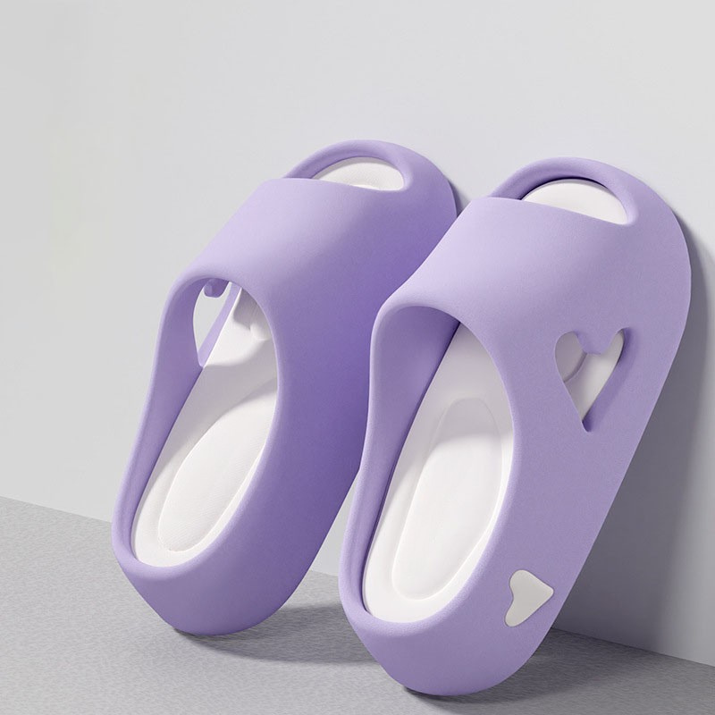 Chanclas Plataforma Mujer con Detalle de Corazones