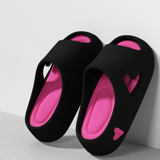 Chanclas Plataforma Mujer con Detalle de Corazones - Mavetta