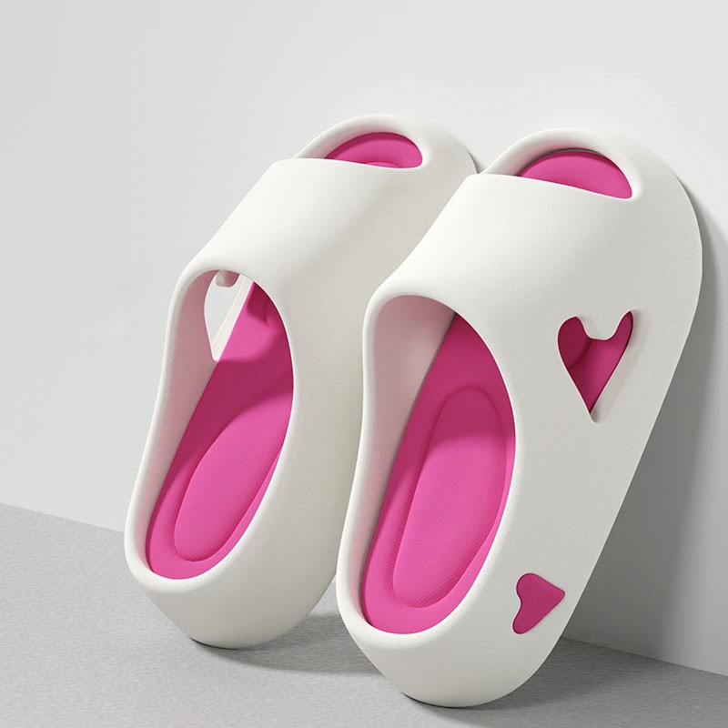 Chanclas Plataforma Mujer con Detalle de Corazones