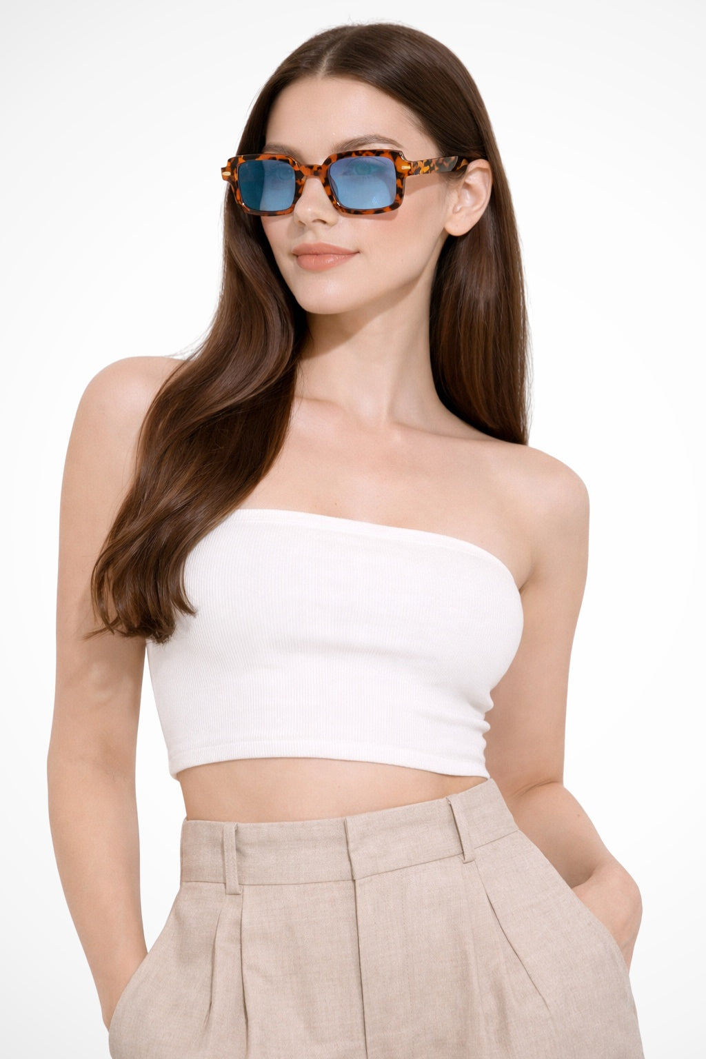 Gafas de sol Mujer Montura estampada Retro cuadrada