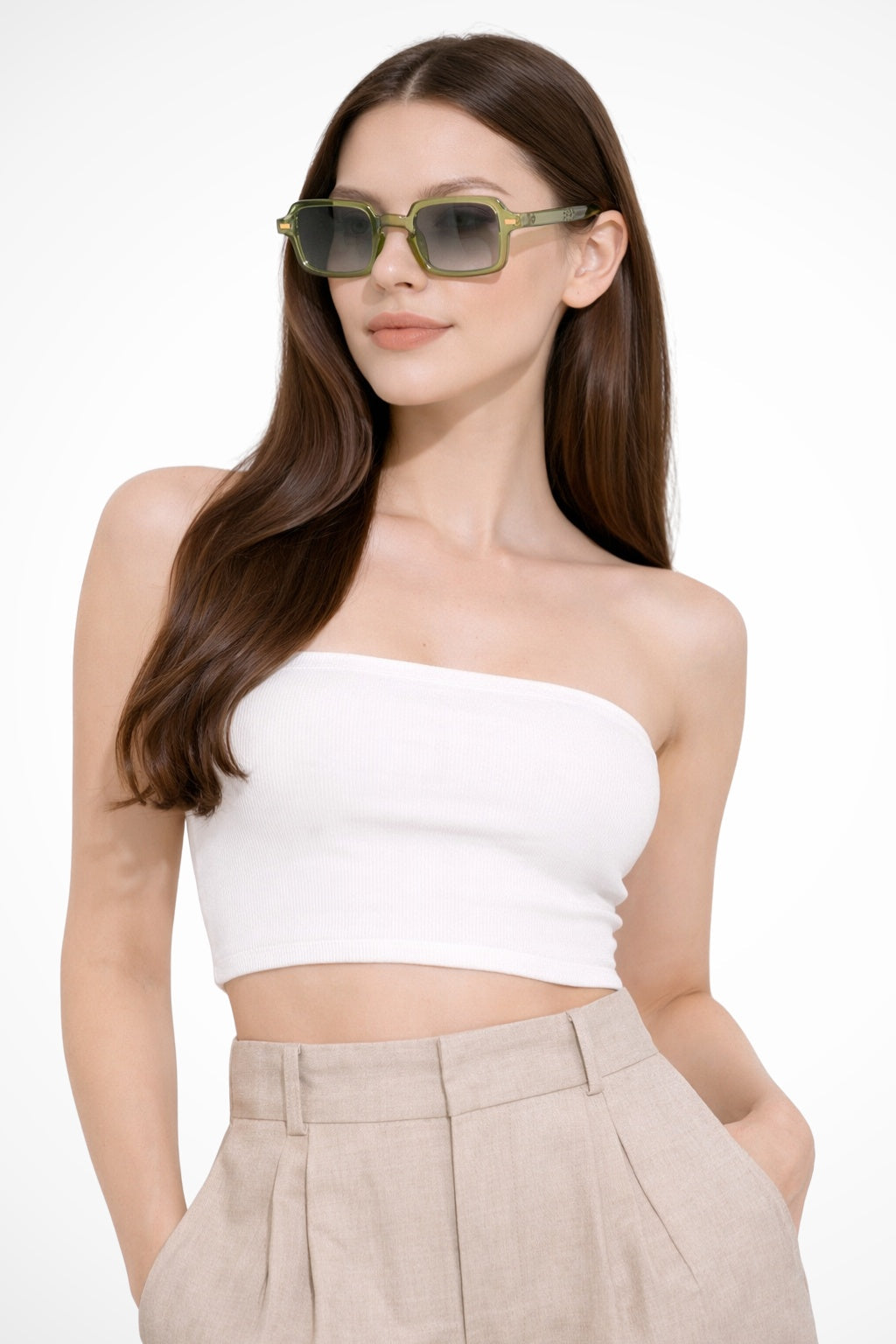 Gafas de sol Mujer Montura estampada Retro cuadrada