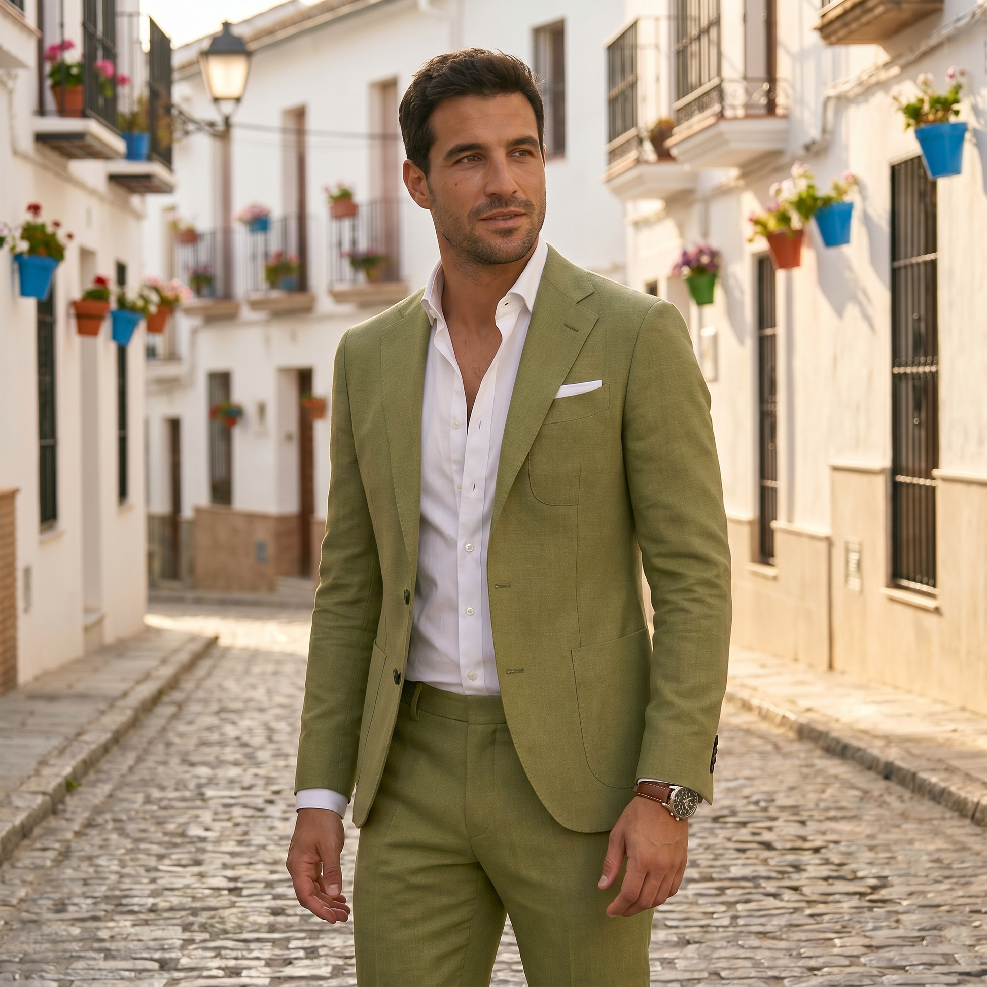 Traje Hombre de Primavera Corte Entallado con Bolsillos - Mavetta