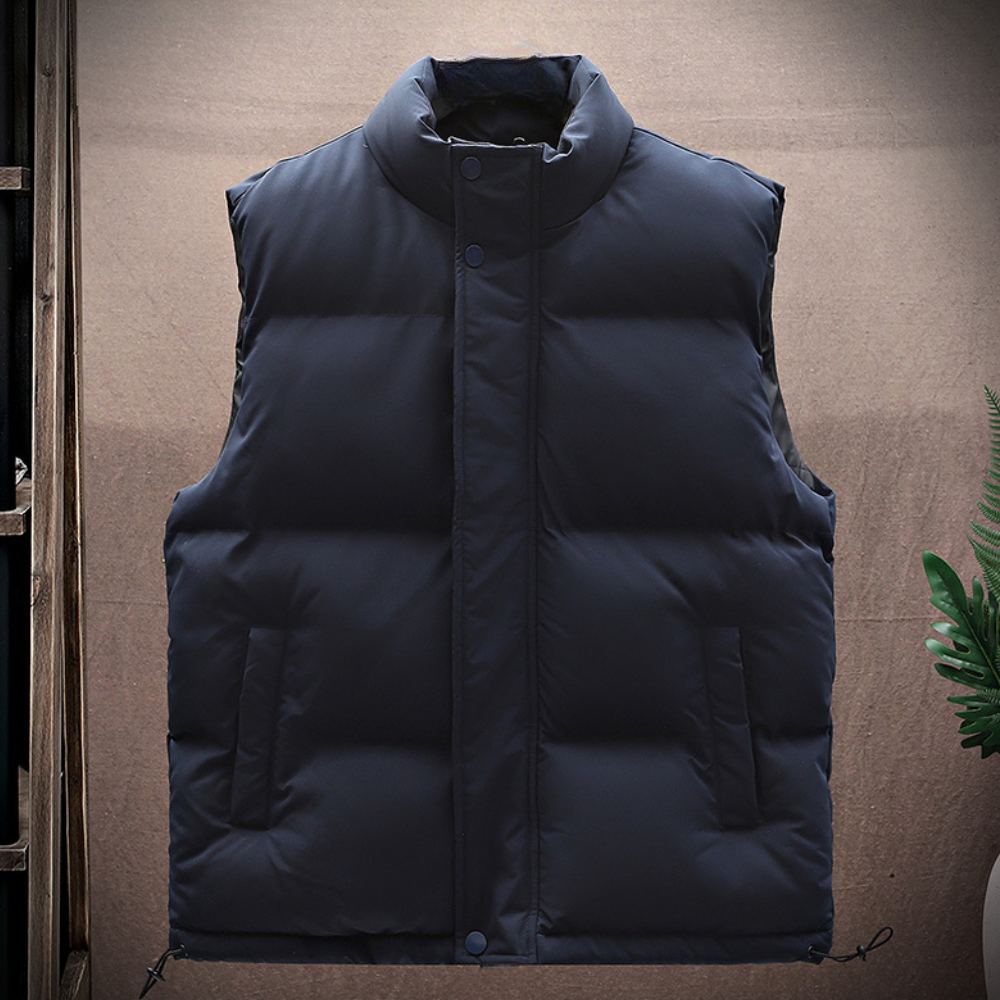 Chaleco Acolchado Hombre Sin Mangas Ajuste Regular