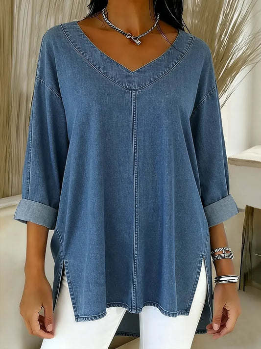 Blusa Mujer Casual Ligera Manga Larga Ajuste Moderno - Mavetta